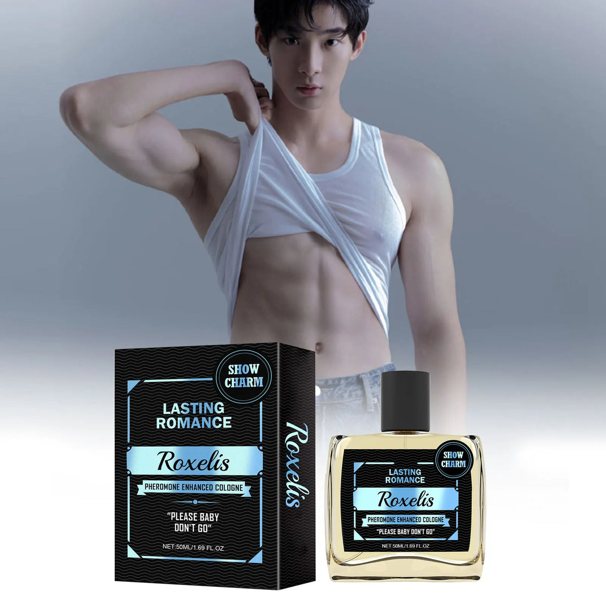 Roxelis 50ml caballeros Colonia feromona Perfume aumentar encanto confianza citas coqueteo atraer duradero Glamour hombres Perfume