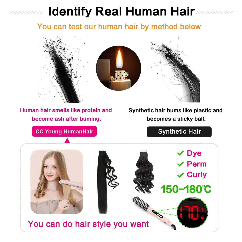 Extensiones de cabello con cinta Invisible, extensiones de cabello Remy Real para mujeres, postizos rectos de color rubio ceniza mezclado rubio platino