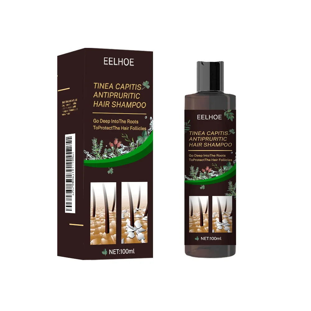 EELHOE champú de Limpieza del cabello anticaspa eliminar ácaros aliviar la picazón Control de aceite limpieza del cuero cabelludo champú refrescante para el cabello
