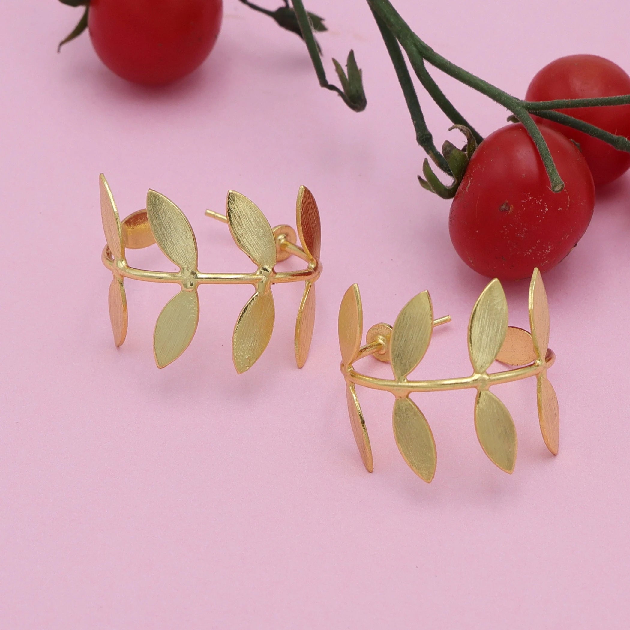 Handcrafted 18K Gold Plated Copper Alloy Brass Drop Earrings Women | Trendy Classic Wedding | DUA Brand | Jaipur Exporter