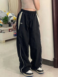 Pantalones Cargo Holgados para Mujer, Estilo Harajuku, Streetwear, Hip Hop, Pierna Ancha, Pantalones de Chándal Tipo Paracaídas, Techwear, Joggers, Oversized, Y2K