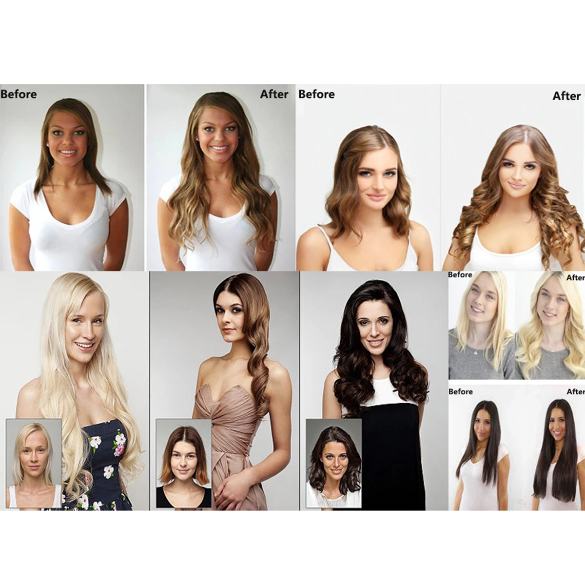 Extensiones de cabello con cinta Invisible, extensiones de cabello Remy Real para mujeres, postizos rectos de color rubio ceniza mezclado rubio platino