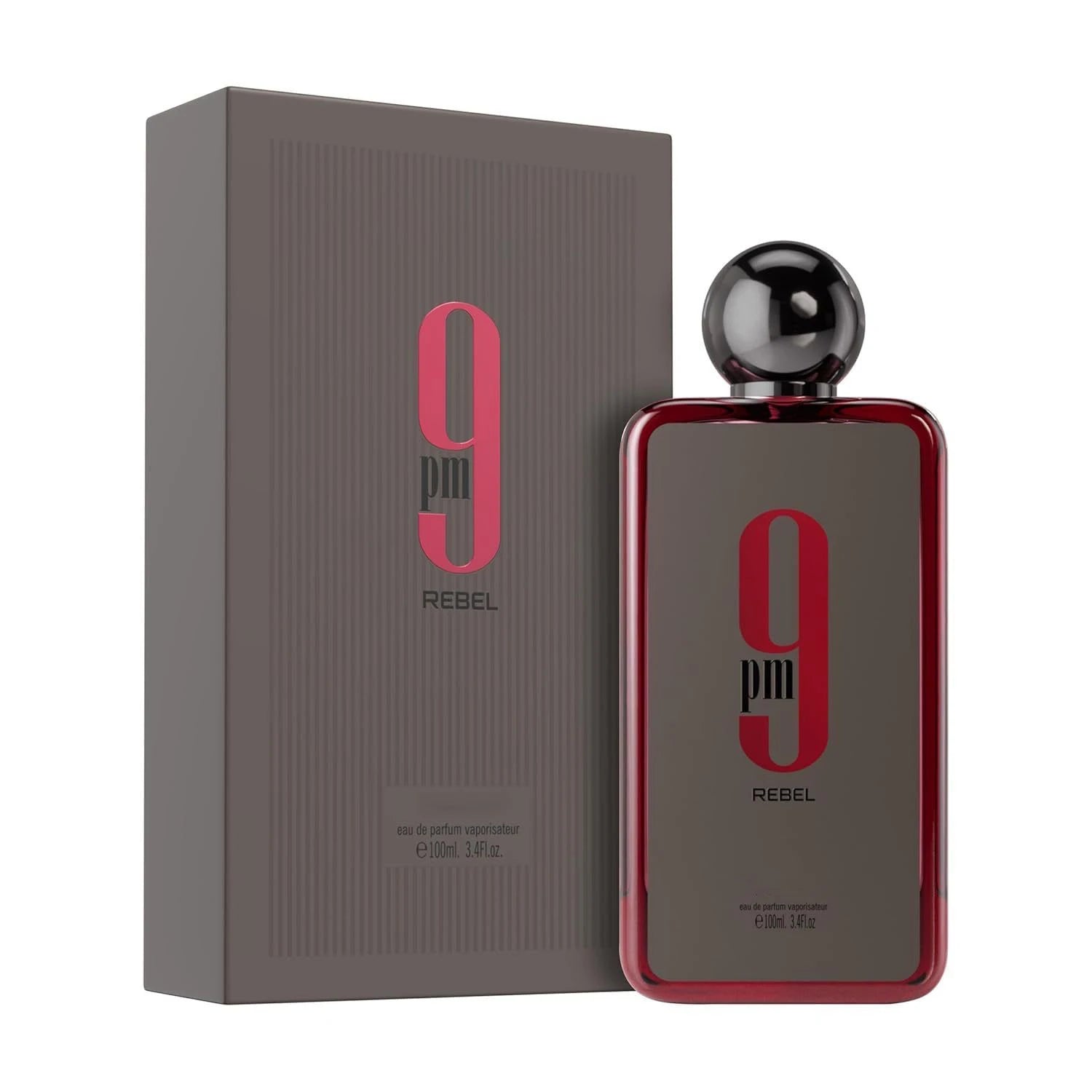 Perfume en spray 9pm Rebel Neutral EDP 3.4oz/100ml - notas frutales y amaderadas con piña y caramelo