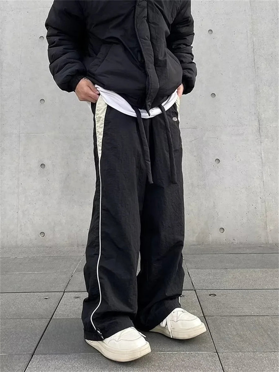 Pantalones Cargo Holgados para Mujer, Estilo Harajuku, Streetwear, Hip Hop, Pierna Ancha, Pantalones de Chándal Tipo Paracaídas, Techwear, Joggers, Oversized, Y2K