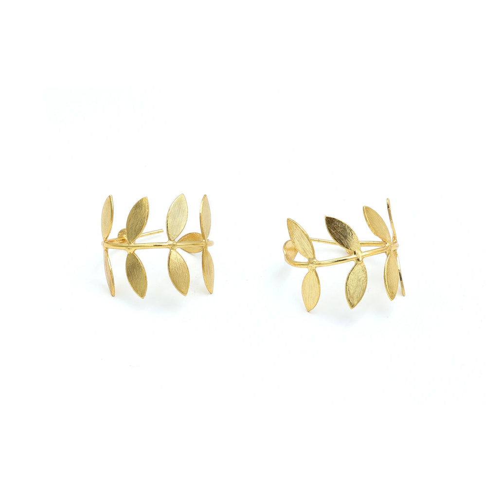 Handcrafted 18K Gold Plated Copper Alloy Brass Drop Earrings Women | Trendy Classic Wedding | DUA Brand | Jaipur Exporter
