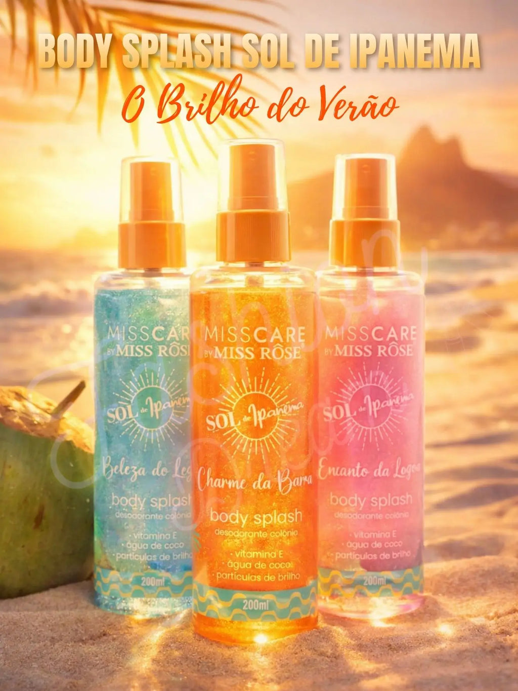 Body Splash con Glow Sol de Ipanema 200ml - MissCare by Miss Rôse