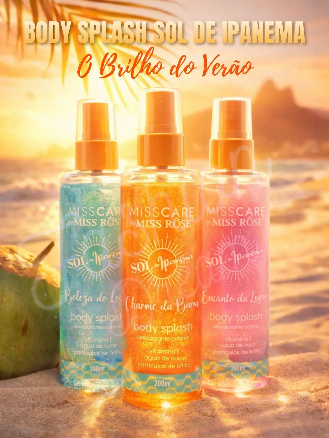 Body Splash con Glow Sol de Ipanema 200ml - MissCare by Miss Rôse