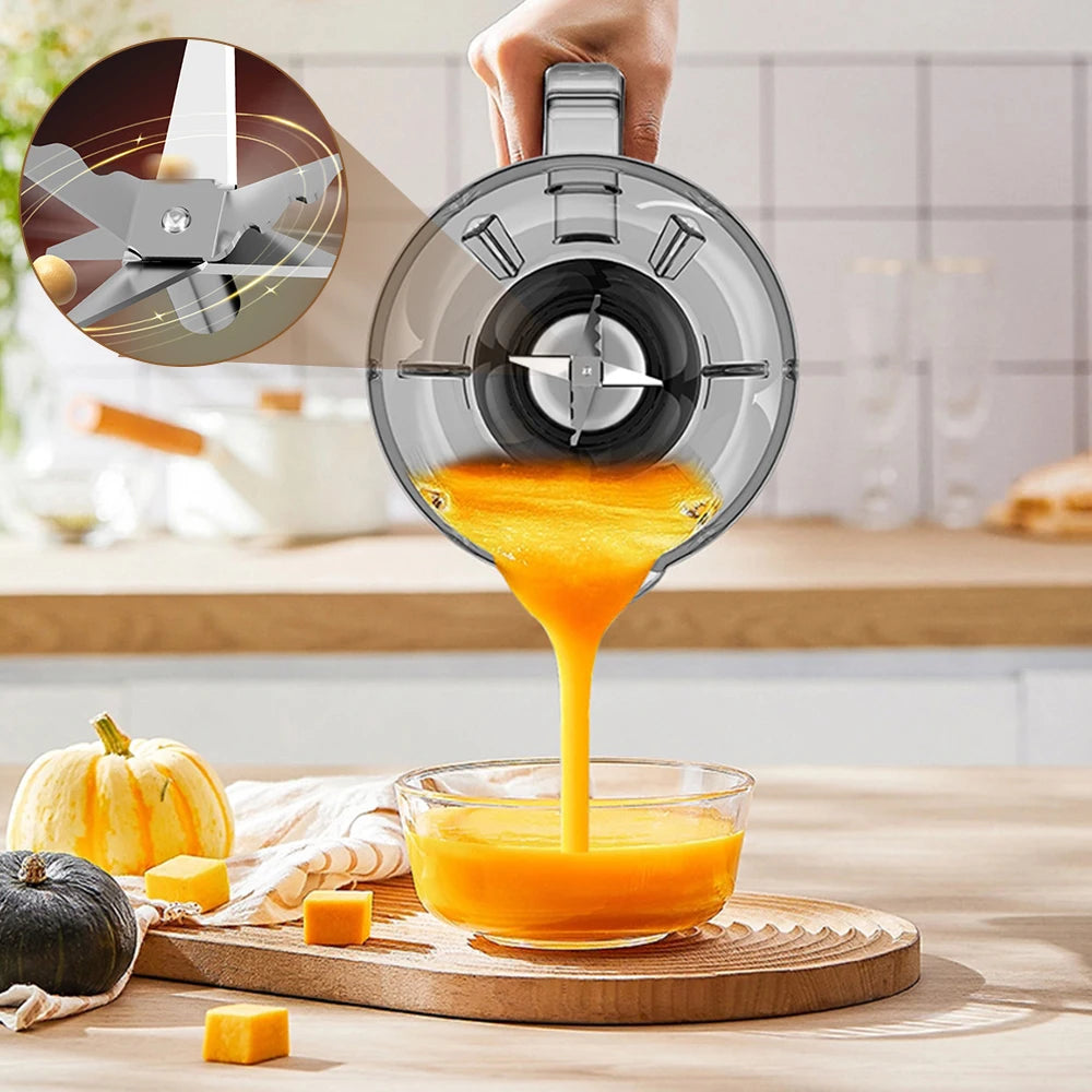 Licuadora de 1,5 l y 850W con cuchillas duales, trituradora de hielo multifuncional para pared, exprimidor de batidos para el hogar, cocina, bebidas y carnes