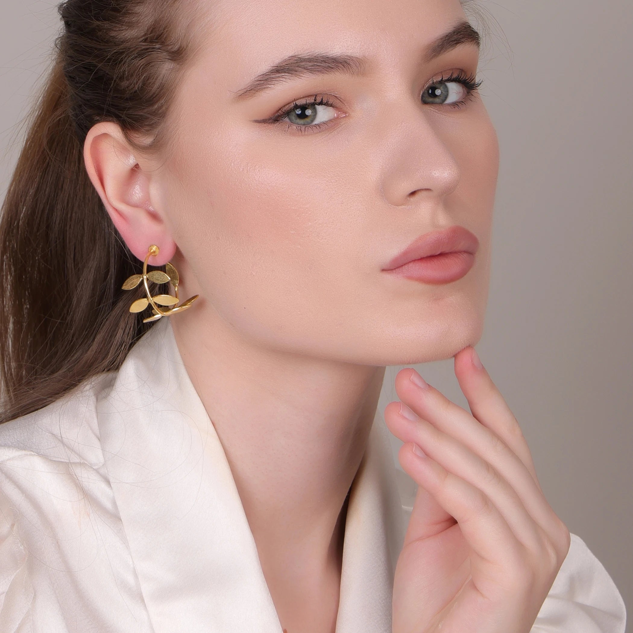 Handcrafted 18K Gold Plated Copper Alloy Brass Drop Earrings Women | Trendy Classic Wedding | DUA Brand | Jaipur Exporter