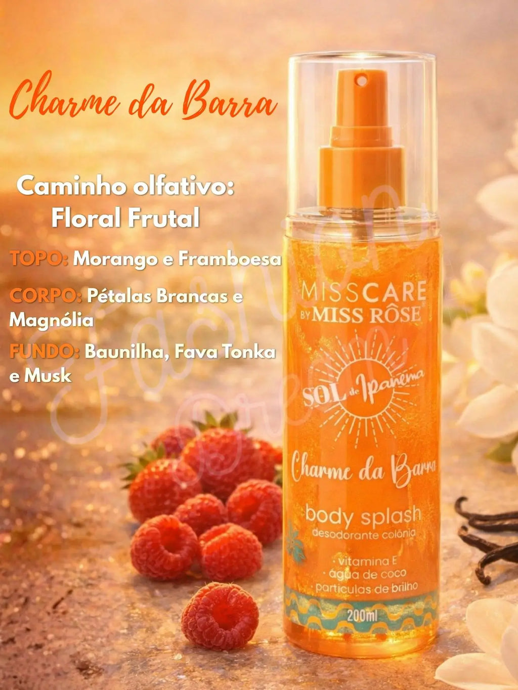 Body Splash con Glow Sol de Ipanema 200ml - MissCare by Miss Rôse