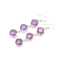 Bio Tourmaline 925 Sterling Silver Trendy Fine Drop Earrings for Christian Wedding & Party Gift Women's Jewelry