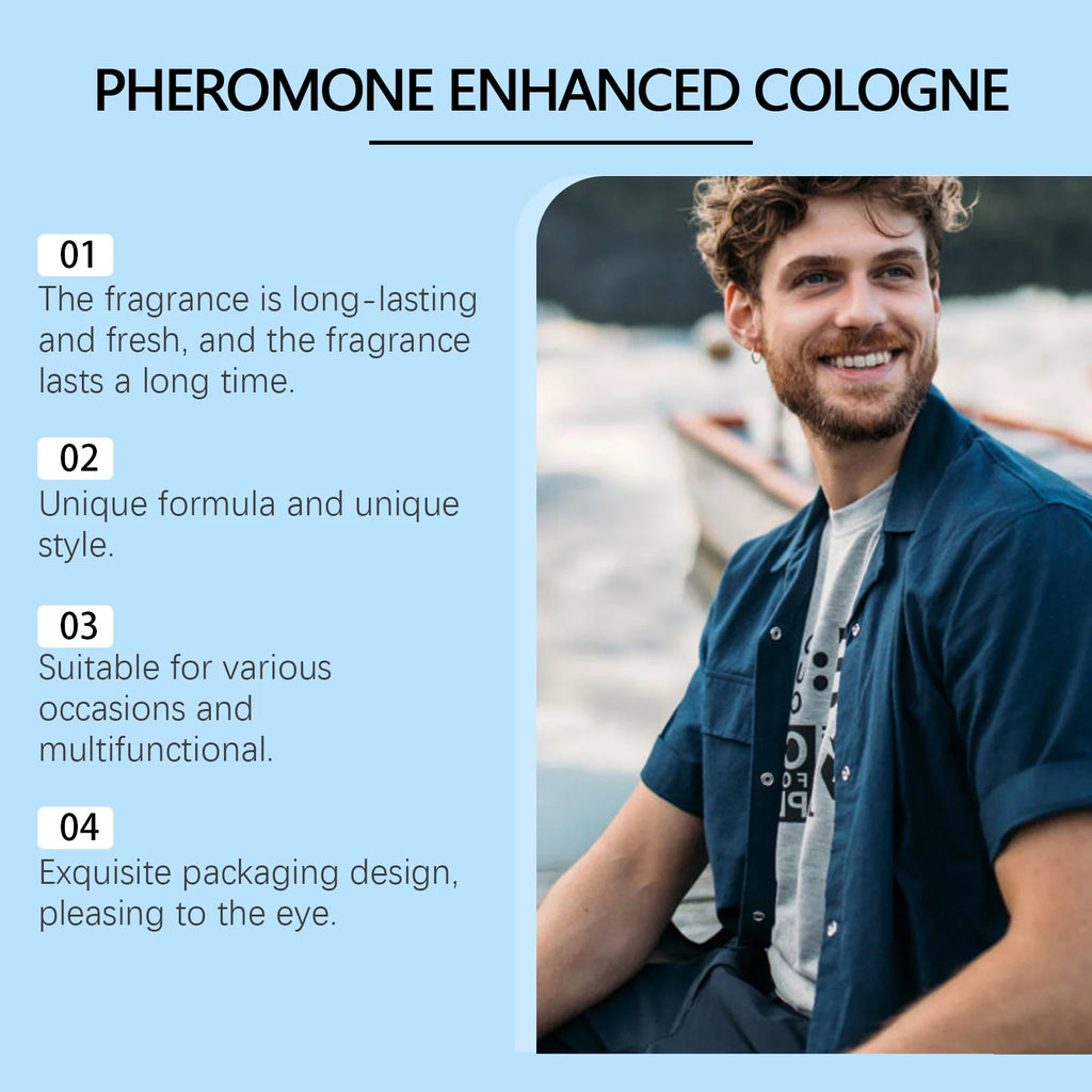 Roxelis 50ml caballeros Colonia feromona Perfume aumentar encanto confianza citas coqueteo atraer duradero Glamour hombres Perfume