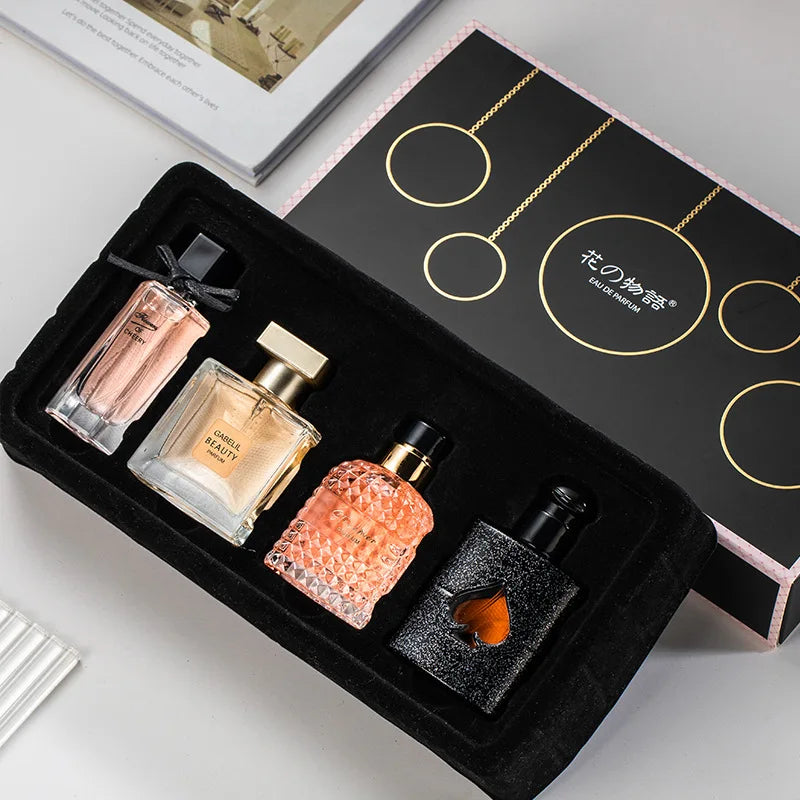 Caja de regalo de perfume para mujer, fragancia dulce de larga duración, Eau de Toilette, regalo de alta calidad para mujer