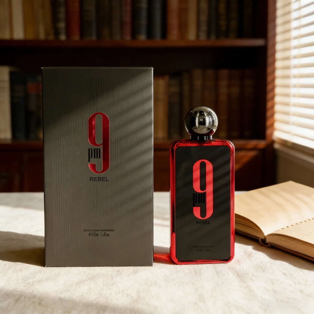 Perfume en spray 9pm Rebel Neutral EDP 3.4oz/100ml - notas frutales y amaderadas con piña y caramelo