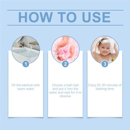 Wiieey Ball Children's Bath Moisturizes Bubble Plant Fragrance Cleans Skin