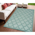 HMS 4' X 6' Aqua Indoor/Outdoor Area Rug