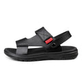 New High Quality Leather Open Elegant Men's Sandals Big Size 47 Classic Leather Shoes Summer Flat Hot Sale Business Dubai Market