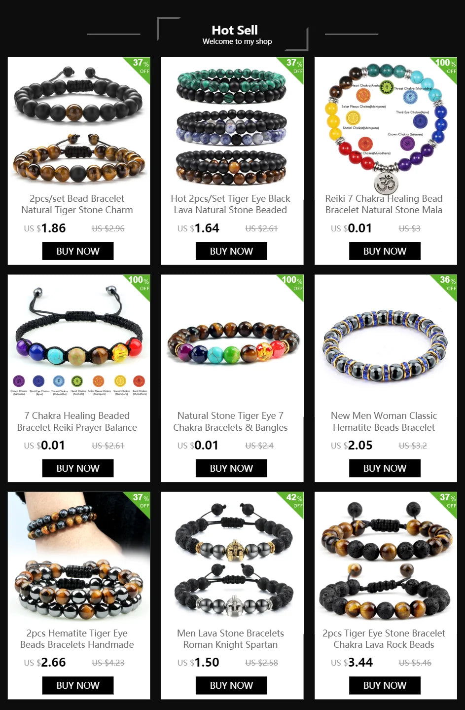 Pulsera ajustable de cuentas de Chakra de 4mm, Mini ágatas de piedra Natural, pulseras y brazaletes con cuentas de ojo de tigre de Lava, joyería de regalo para hombres y mujeres