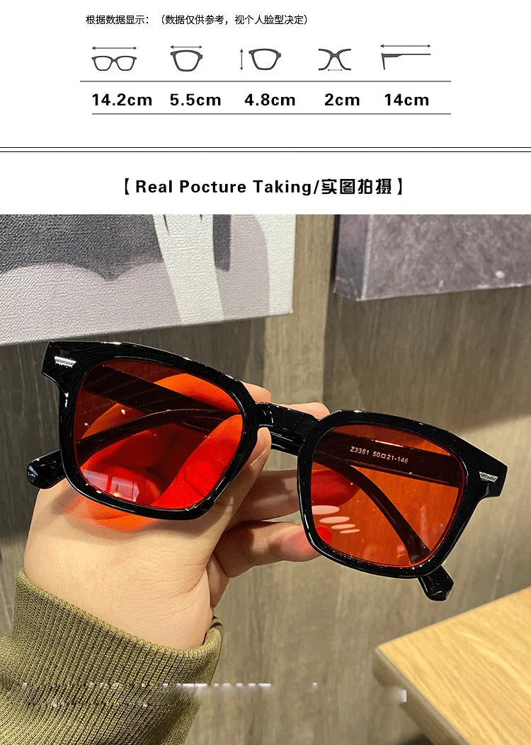 Gafas de sol cuadradas de la marca RMM, de alta calidad, con diseño de polígono, a la moda, para hombre, estilo hip hop, retro, para mujer