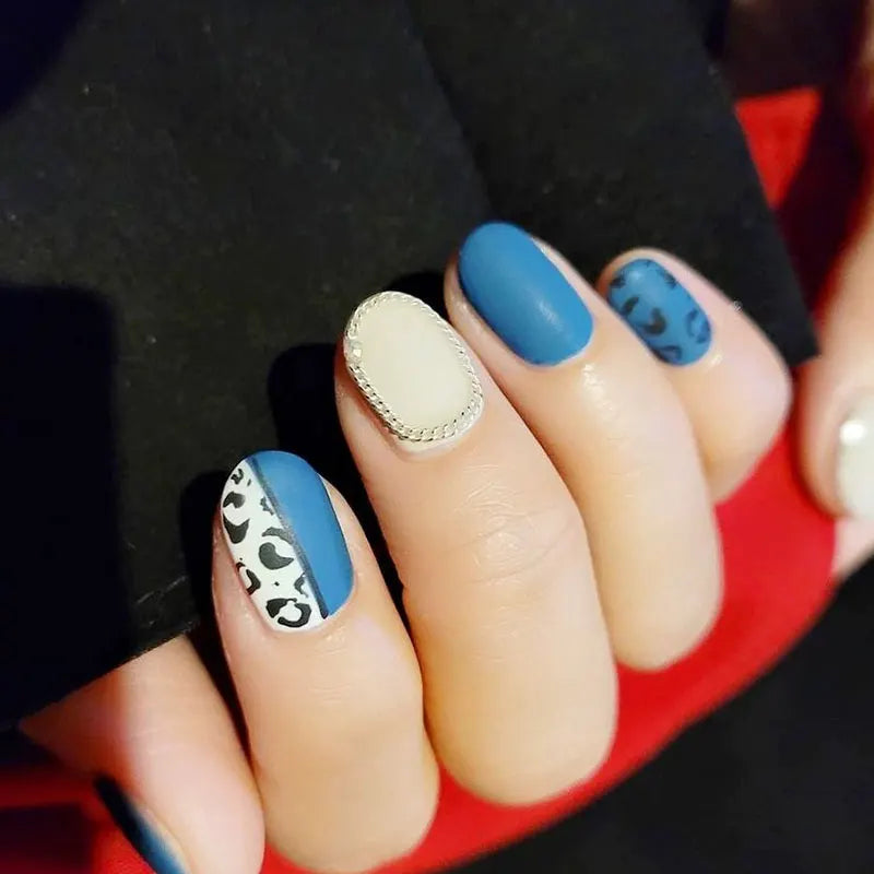Misscheering-cadena de uñas de estilo mixto, 12 rejillas, joyería para decoración artística DIY, accesorios de uñas de Metal a la moda para diseño de manicura
