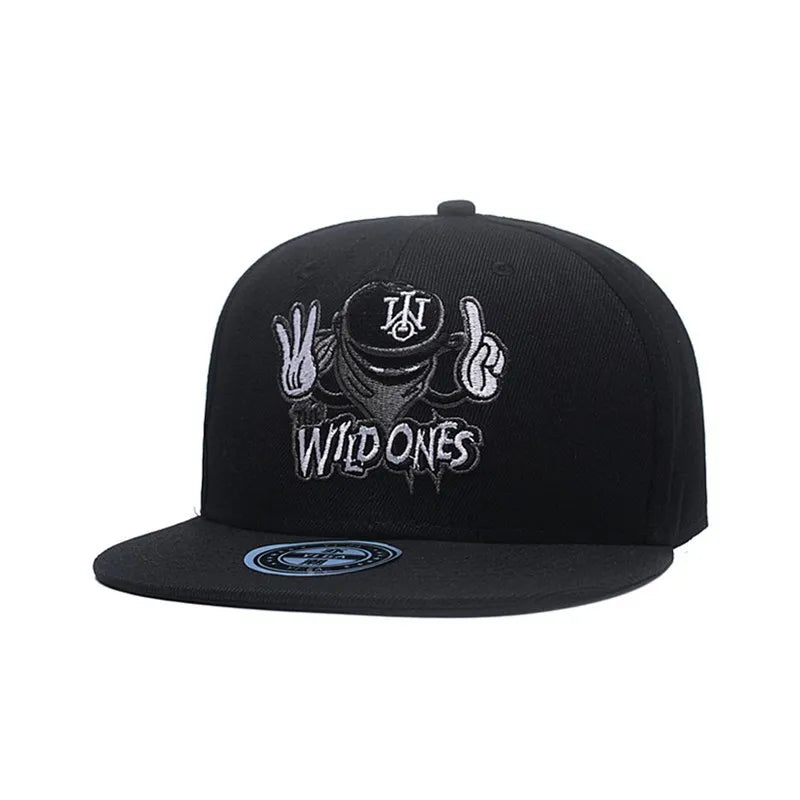 Gorras de béisbol Retro con bordado de marca para hombres y mujeres, Snapbacks de hueso, sombreros deportivos negros, gorra de Hip Hop de arte callejero