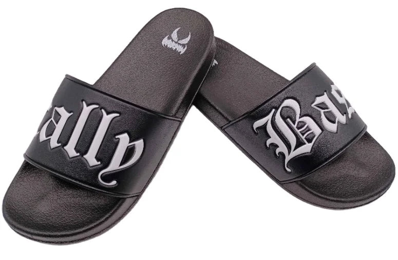 OEM Customized Logo Embossed Purple Slides Sandals Anti-Slippery Outdoor Slippers with Fashion Trend for Spring