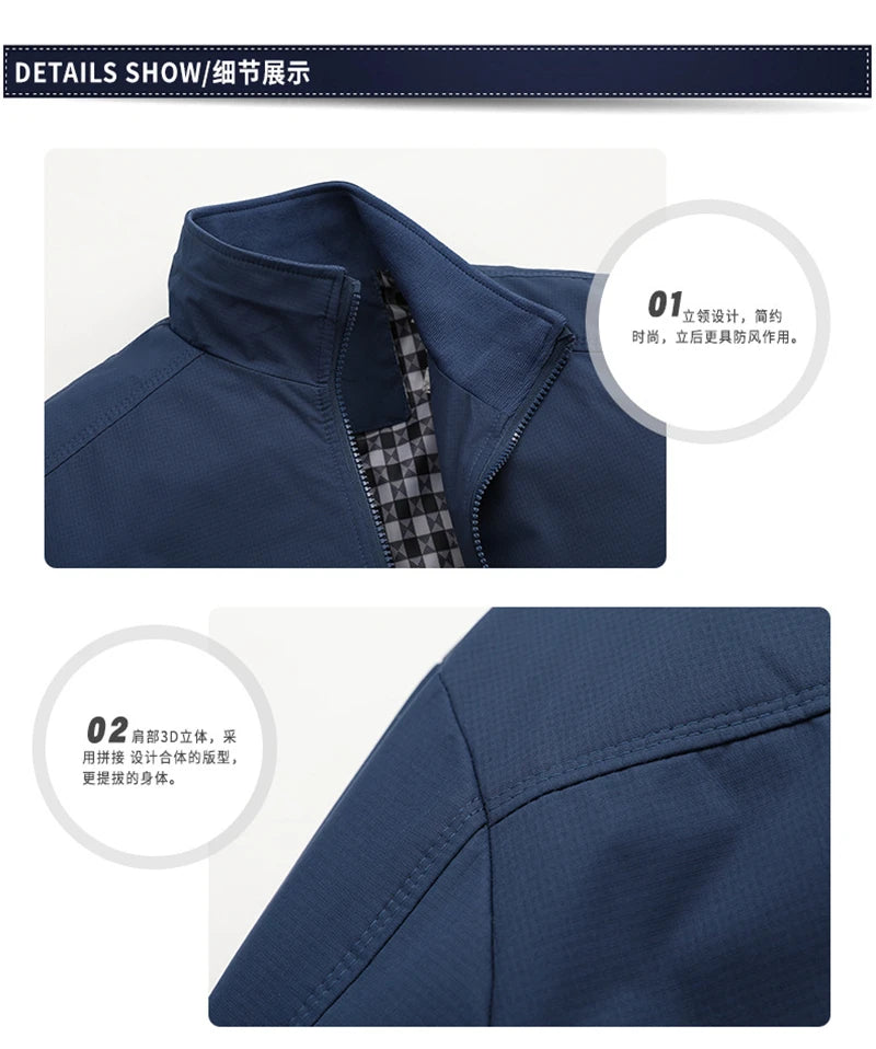 2025 primavera otoño Casual sólido moda chaqueta Bomber delgada hombres abrigo nueva llegada chaquetas de béisbol chaqueta de hombre M-6XL 8XL Top