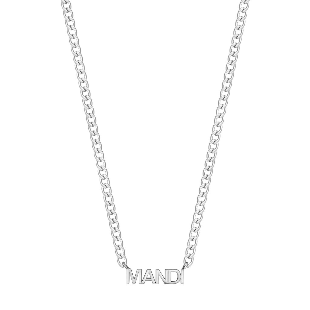 Custom 3 Name Necklace — Stainless Steel 3-Layer Butterfly Pendant Necklace
