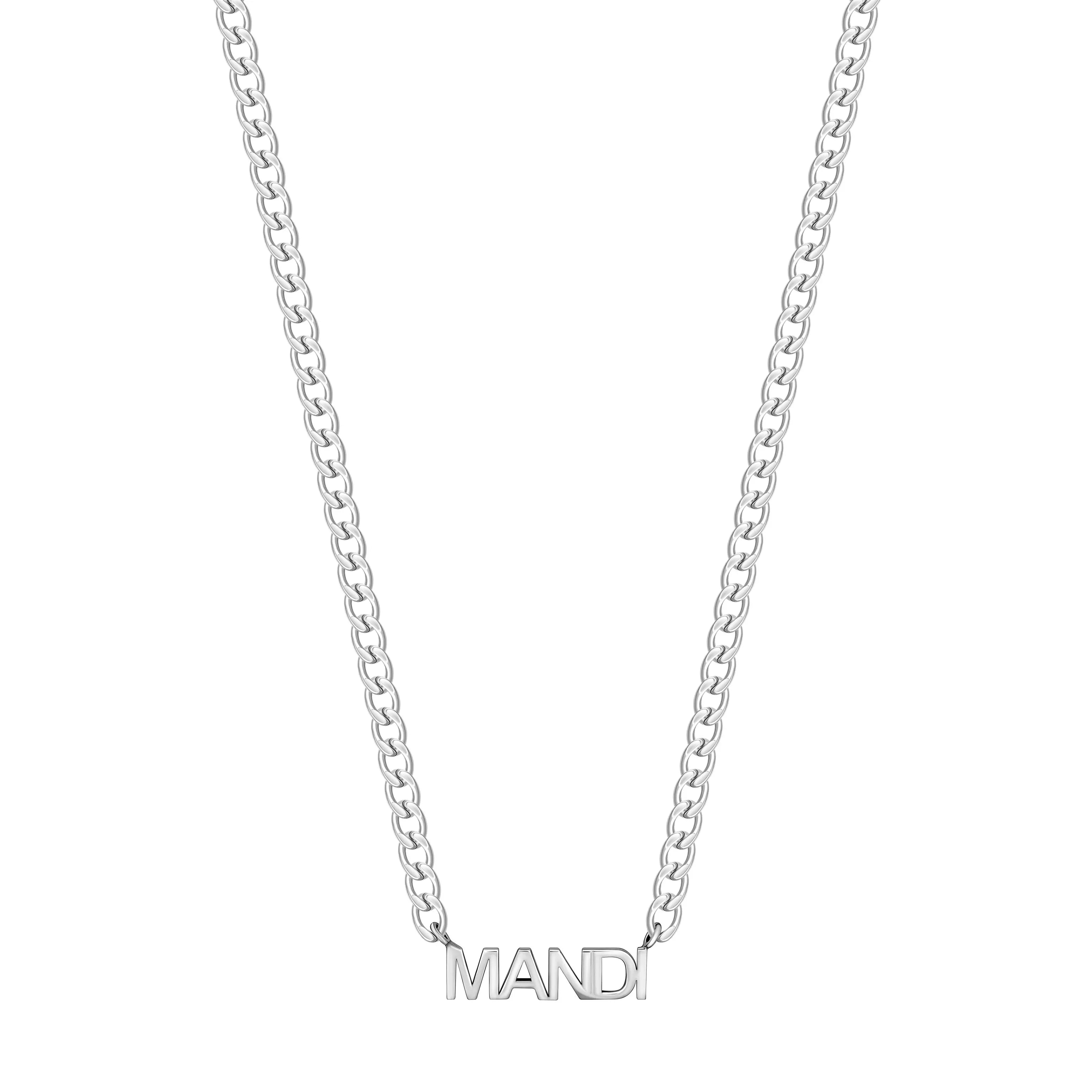 Custom 3 Name Necklace — Stainless Steel 3-Layer Butterfly Pendant Necklace