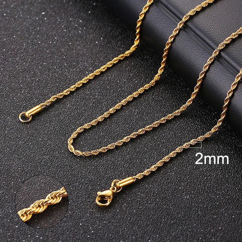 Vnox Collar de cadena cubana para hombre y mujer, gargantillas de cadena de eslabones curvos de acero inoxidable Punk básico, Collar de Metal sólido de Color dorado Vintage