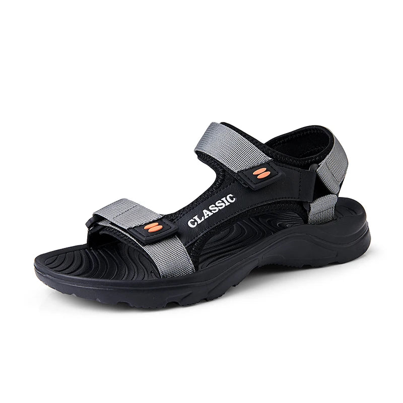 Sandalias de alta calidad, sandalias de playa para hombre, zapatos informales cómodos, sandalias ligeras de verano de talla grande para hombre, cómodas sandalias romanas
