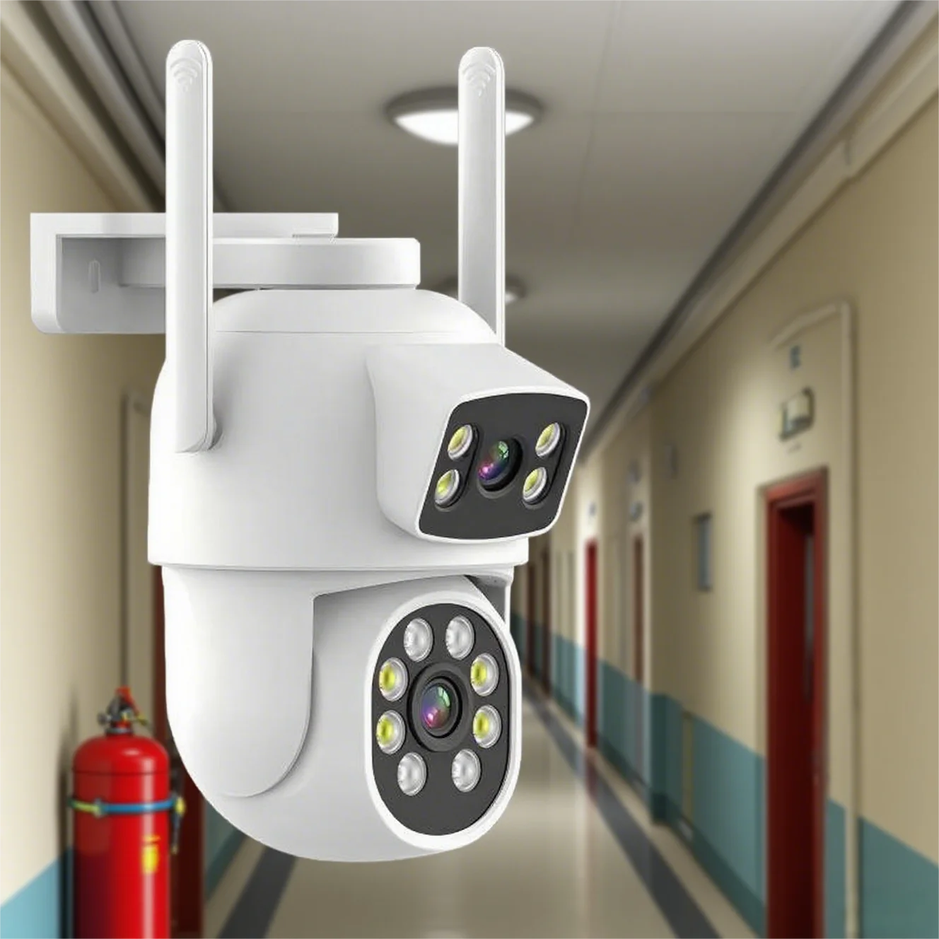 4MP Ptz Camera 360 Degree Fixed Lens IP Network Camera Color Night Vision Human Detection Eseecloud App