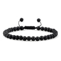 Pulsera ajustable de cuentas de Chakra de 4mm, Mini ágatas de piedra Natural, pulseras y brazaletes con cuentas de ojo de tigre de Lava, joyería de regalo para hombres y mujeres