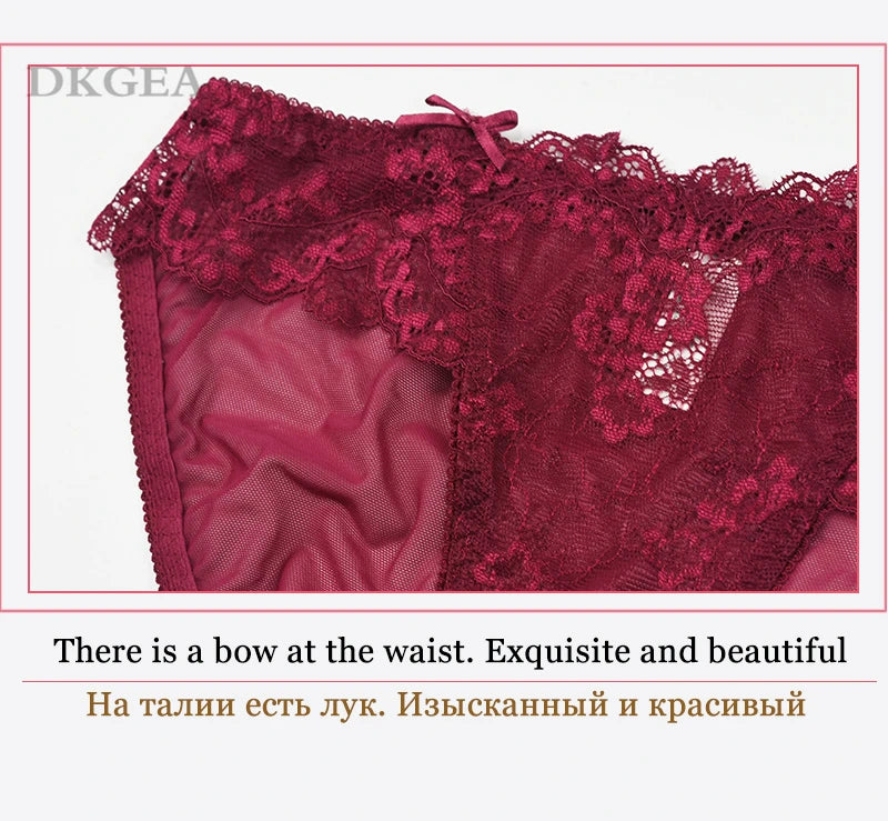 Sujetador de realce con escote en V profundo para mujer, conjunto de ropa interior Sexy, Copa gruesa de encaje, lencería cómoda de marca de alta calidad