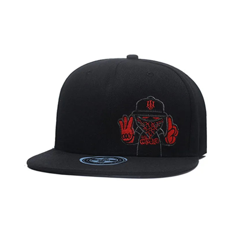 Gorras de béisbol Retro con bordado de marca para hombres y mujeres, Snapbacks de hueso, sombreros deportivos negros, gorra de Hip Hop de arte callejero