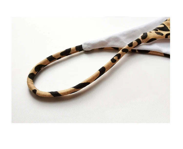 Bragas de algodón con estampado de leopardo para mujer, bragas sexis, Tanga de cintura baja, Bikini con espalda en T, ropa interior sin costuras, lencería femenina, talla S-XXL