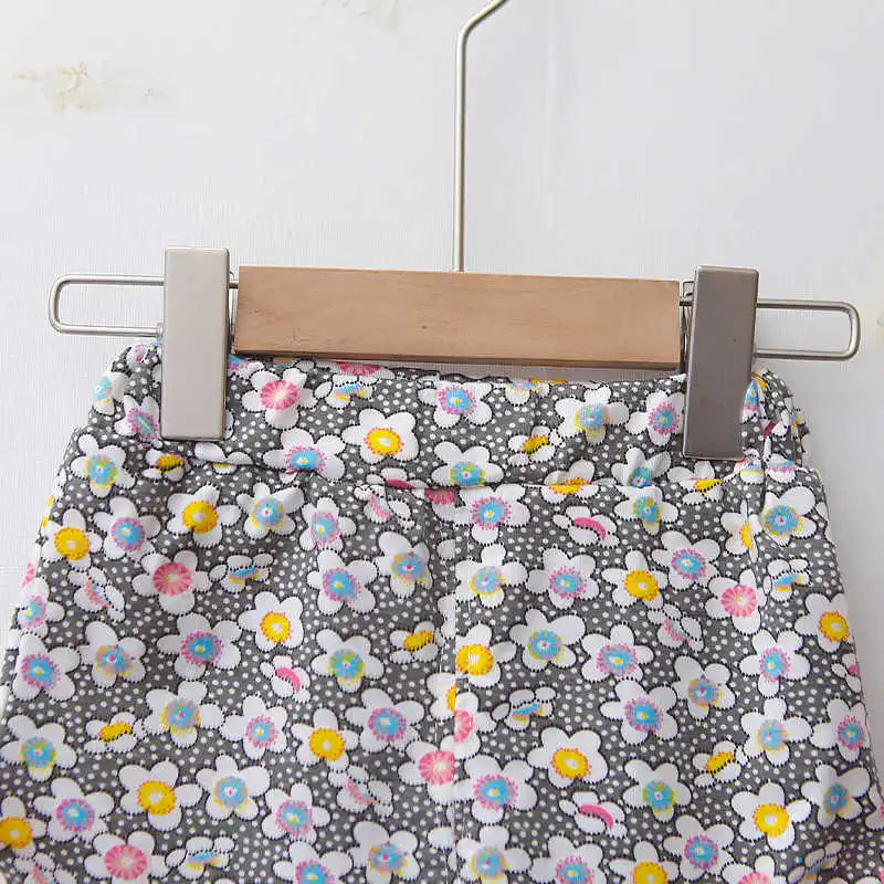 Nueva moda de verano, ropa para niñas, chaleco bonito de dibujos animados, pantalones cortos, 2 unids/set, traje deportivo para niños, trajes, chándales para niños