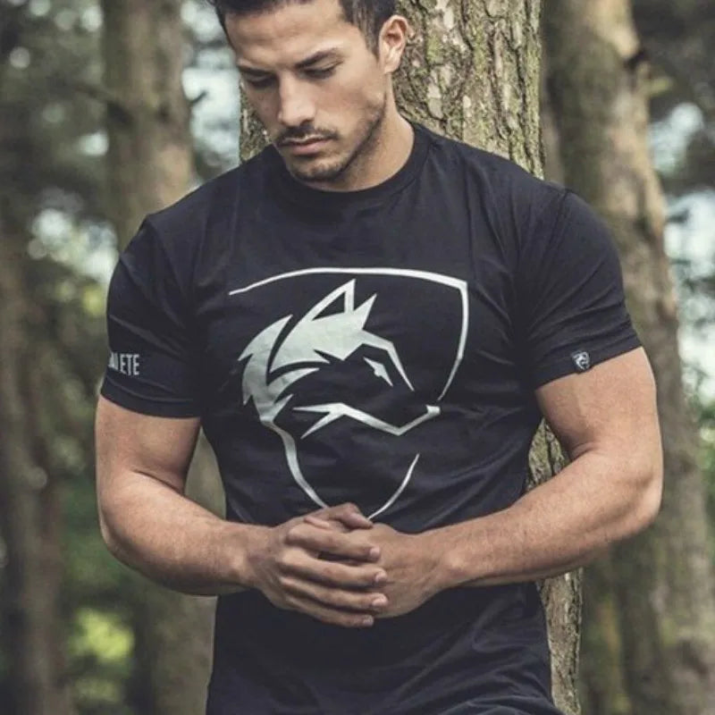Camiseta gótica para hombre, ropa de calle de entrenamiento, camisetas de moda, ropa para hombre, Camiseta de algodón