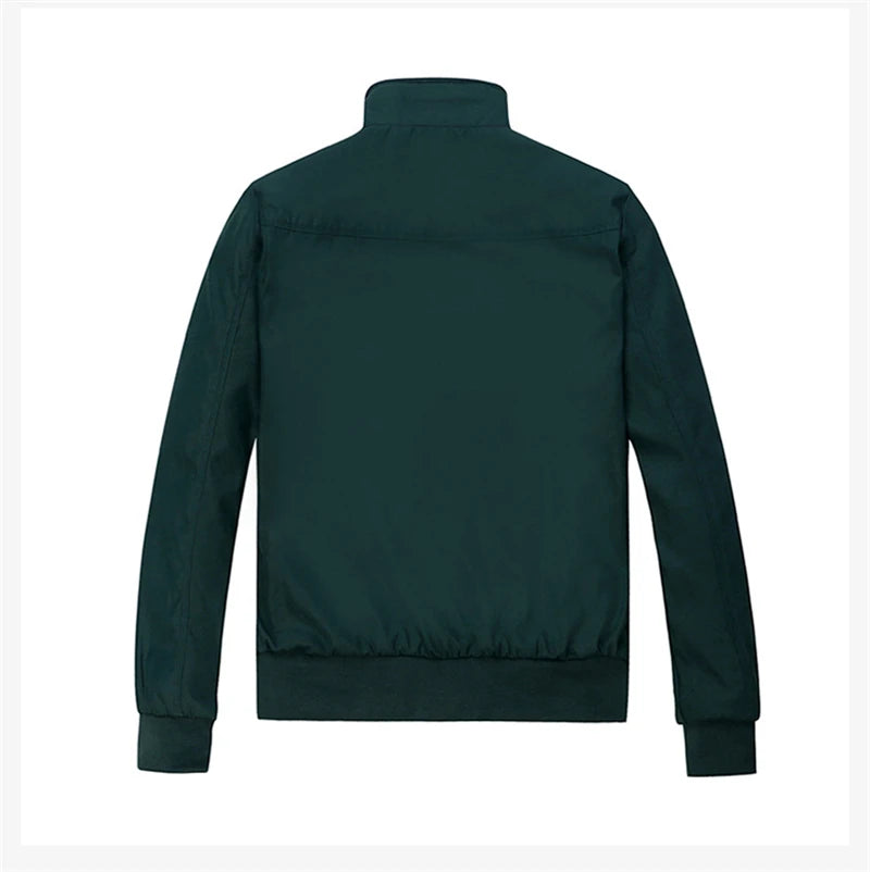 2025 primavera otoño Casual sólido moda chaqueta Bomber delgada hombres abrigo nueva llegada chaquetas de béisbol chaqueta de hombre M-6XL 8XL Top