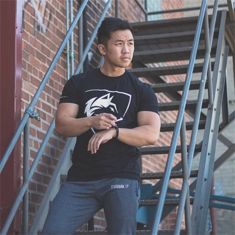 Camiseta gótica para hombre, ropa de calle de entrenamiento, camisetas de moda, ropa para hombre, Camiseta de algodón