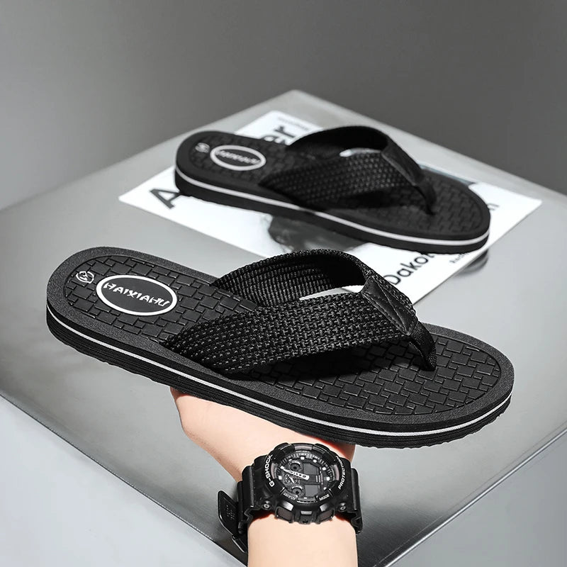 NEW Models Factory Men's Trend Flip-flops Rubber Low Price Customize Small Order JINJIANG Quality High Slipper Vietnam Oem