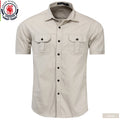 Fredd Marshall nueva camisa militar para hombre camisas Cargo de manga corta 100% algodón Casual camisa sólida camisa de trabajo de bolsillo para hombre 55889