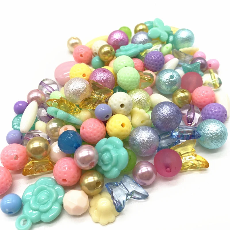 Nuevo 20g cuentas acrílicas mezcla de cuentas estilo para DIY pulsera hecha a mano accesorios para hacer joyas