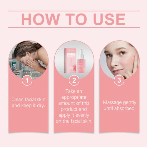 OUHOE Rose Facial Care Polypeptide Moisturizing Essence Brightening Nourishing  Delicate And Repairing Skin