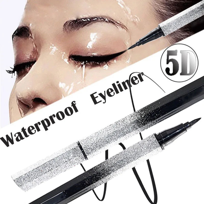Delineador de ojos líquido negro para mujer, lápiz delineador de ojos resistente al agua de larga duración, herramientas cosméticas de maquillaje bonitas, 1 ud.