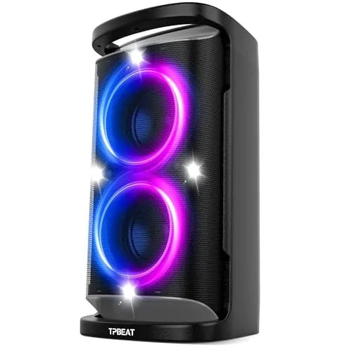 Speaker 160W peak Strong and Loud Stereo Deep Bass Wireless Boombox Portable Large Party Speaker Subwoofer Speaker