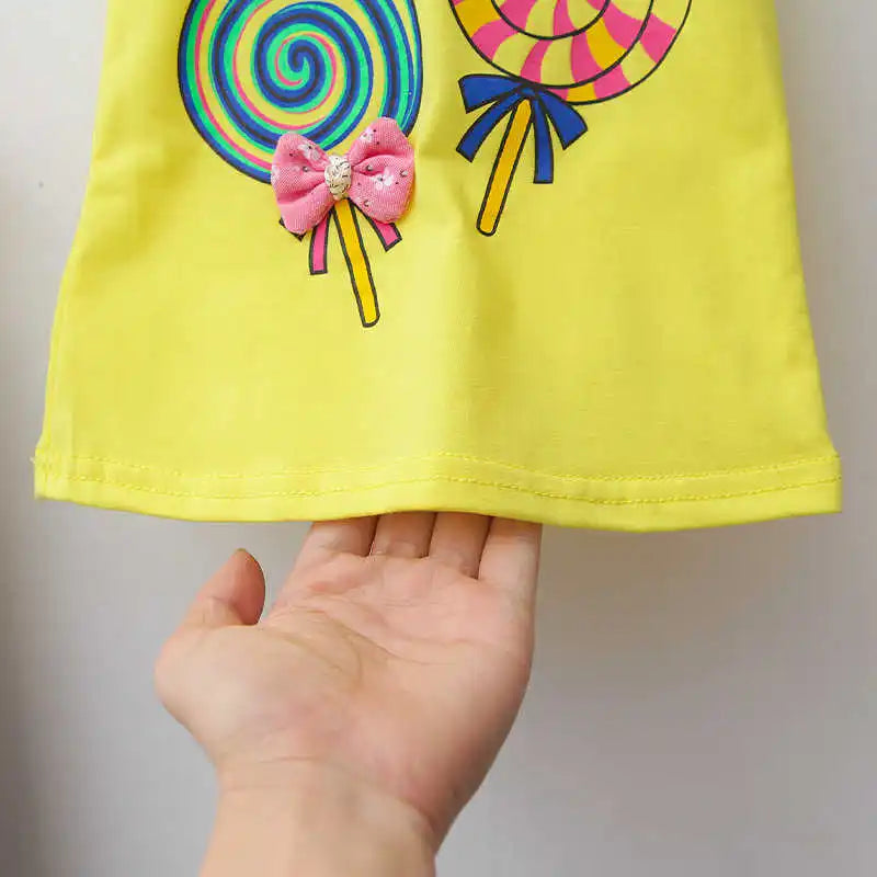 Nueva moda de verano, ropa para niñas, chaleco bonito de dibujos animados, pantalones cortos, 2 unids/set, traje deportivo para niños, trajes, chándales para niños