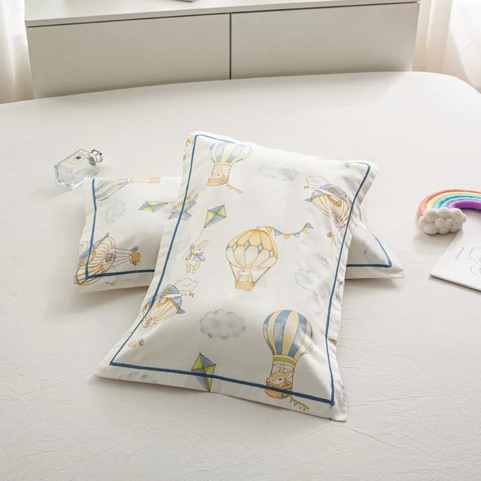 Cartoon Pillowcase for Children 30*50cm 40*60cm Eco-friendly Sleeping Pillow Cover Organic Cotton Printed Home Kids Pillowcase