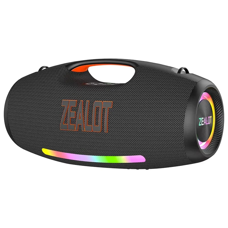 ZEALOT S89M Wireless Speaker 250W High Power Outdoor Subwoofer with Microphone KTV Square Dance for Home Theatre RGB LED