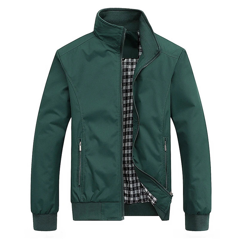 2025 primavera otoño Casual sólido moda chaqueta Bomber delgada hombres abrigo nueva llegada chaquetas de béisbol chaqueta de hombre M-6XL 8XL Top